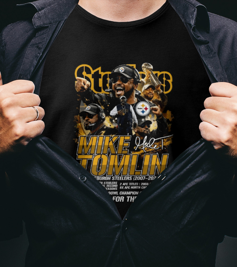 Mike Tomlin Pittsburgh Steelers 2007 2026 Super Bowl Champion Thank You T-Shirt