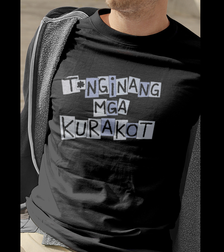 Tnginang Mga Kurakot Bold Cutout T-Shirt
