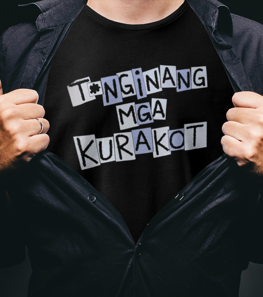 Tnginang Mga Kurakot Bold Cutout T-Shirt