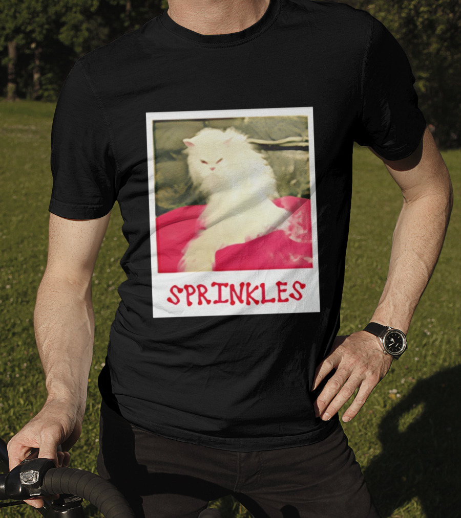 Office Angela Martin Sprinkles Cat Image Pólvora T-Shirt
