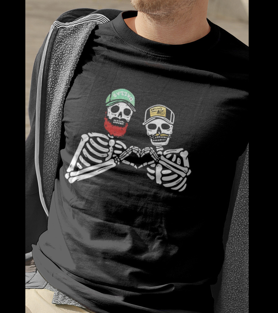 Post Malone Skeleton Avzyne Morgan Heart Hand T-Shirt