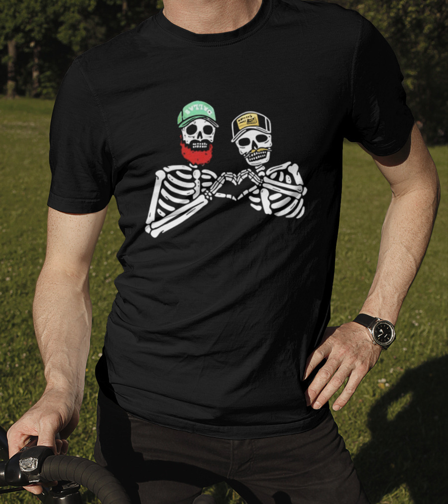 Post Malone Skeleton Avzyne Morgan Heart Hand T-Shirt