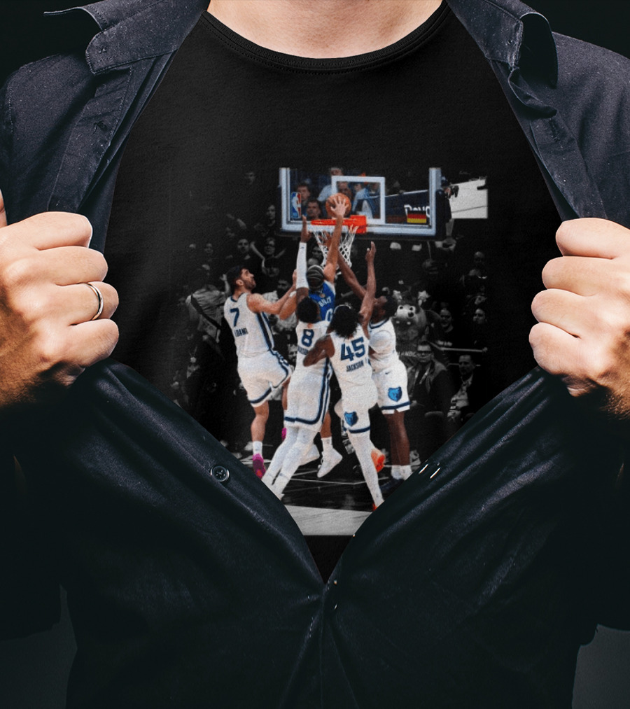 Anthony Black Dunking Against Grizzlies Players Defense T-Shirt