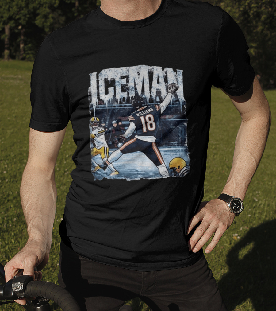 Caleb Williams Iceman Chicago Bears Football Tailgate Game Day Quarterback Action T-Shirt