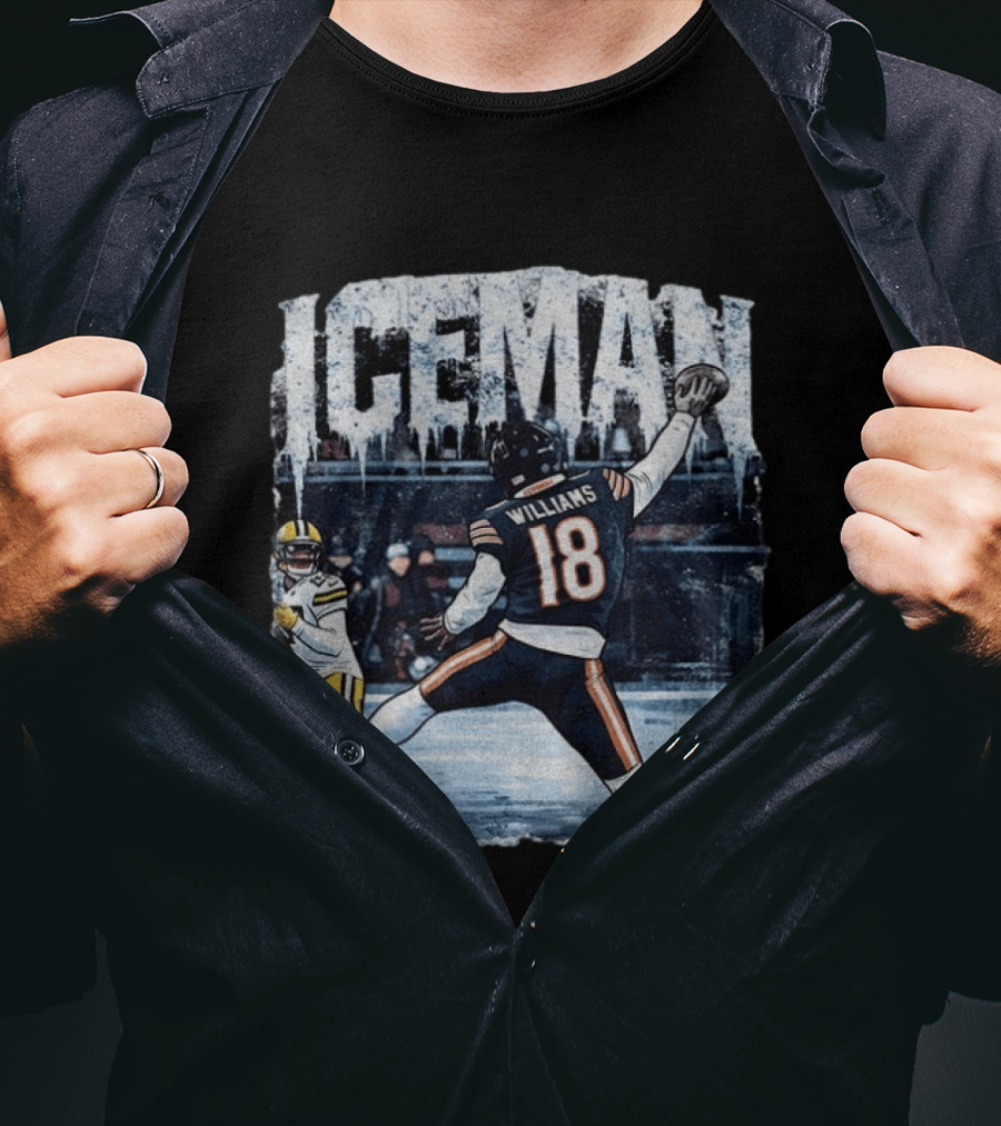 Caleb Williams Iceman Chicago Bears Football Tailgate Game Day Quarterback Action T-Shirt