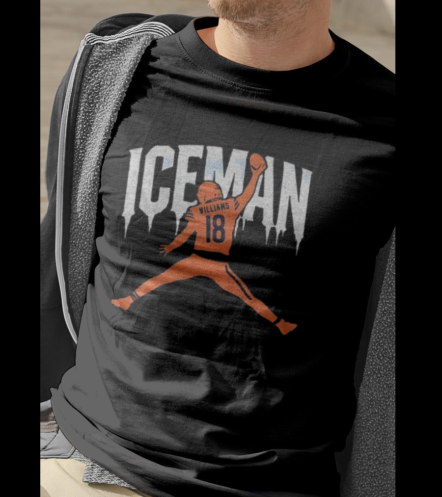 IceMan Williams 18 Jumpman Chicago Bears Football Meme T-Shirt