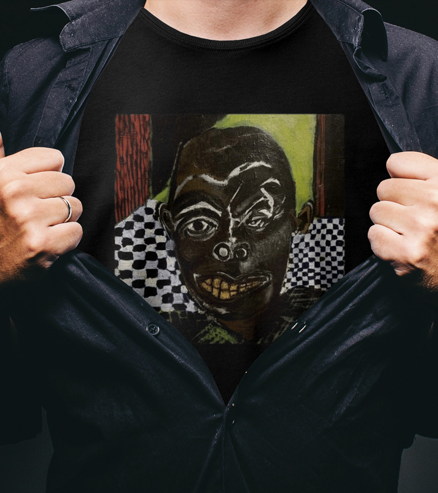 IDK Even The Devil Smiles Mixtape Album Cover Parental Advisory Checkerboard Background Dark Abstract T-Shirt