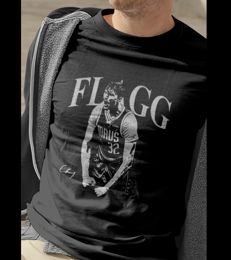 Cooper Flagg Mavs 32 Basketball Flgg Text Cfy Signature T-Shirt