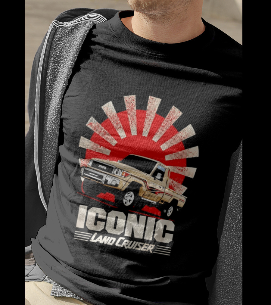 Iconic Toyota Land Cruiser Vintage Sunburst T-Shirt