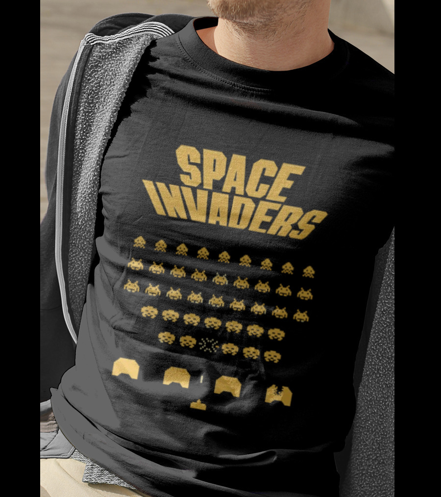 Space Invaders Retro Arcade Game Alien Invasion T-Shirt