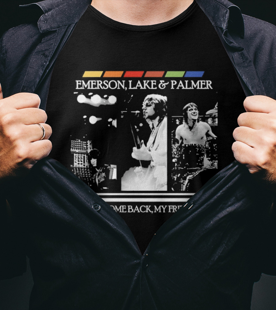 Emerson Lake And Palmer Welcome Back My Friends Retro Concert T-Shirt