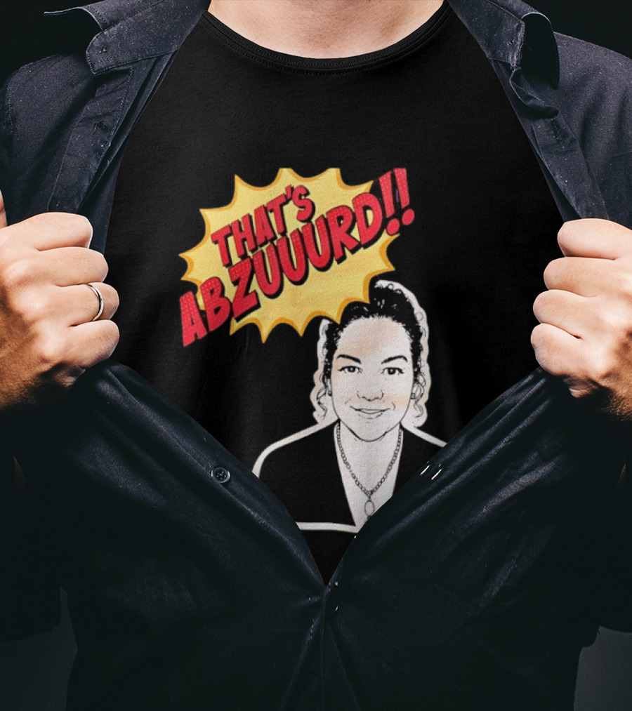 THAT'S ABZUUURD Cartoon Style Comic Expression T-Shirt