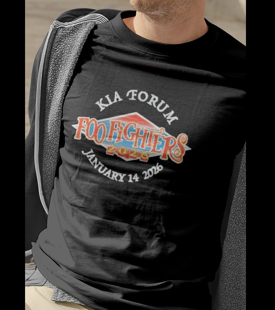 Kia Forum Foo Fighters January 14 2026 Event T-Shirt