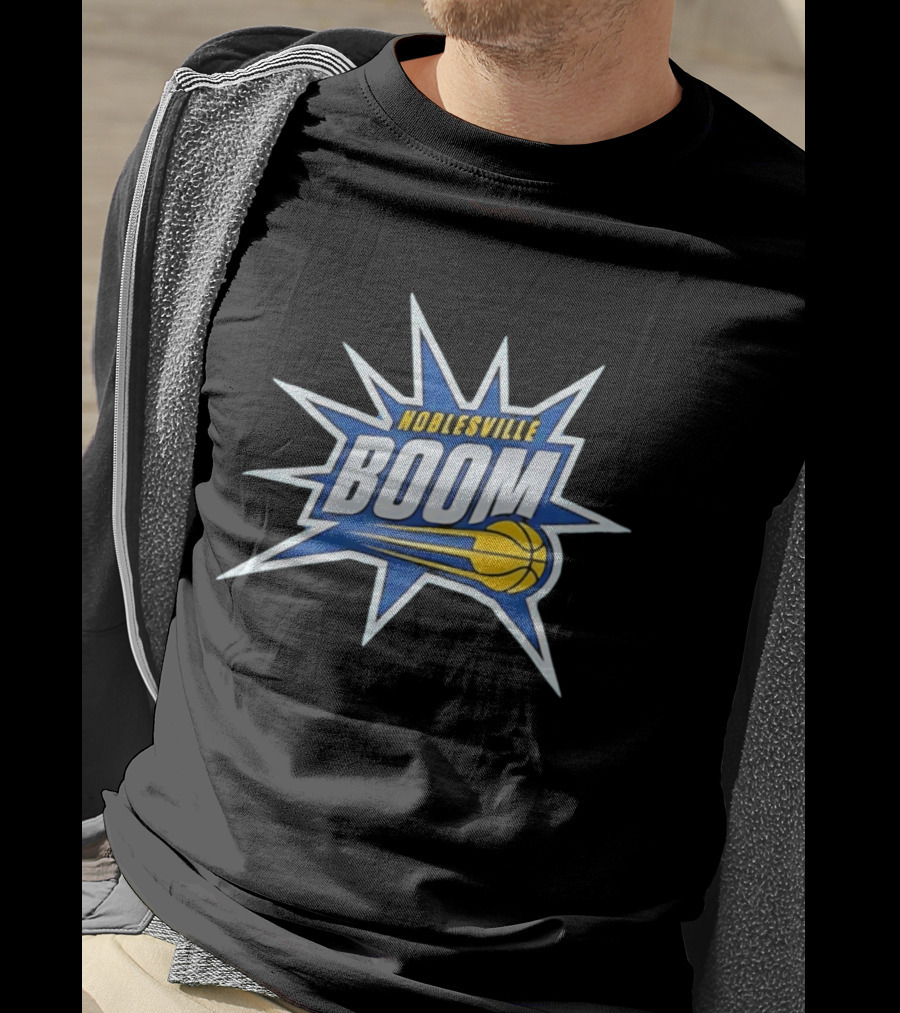 Noblesville Boom Basketball Pacers Fan Gear T-Shirt
