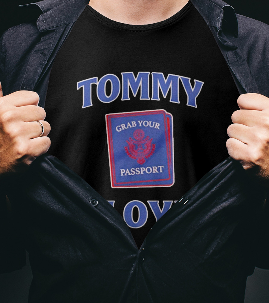 Tommy Lloyd Grab Your Passport Concept T-Shirt
