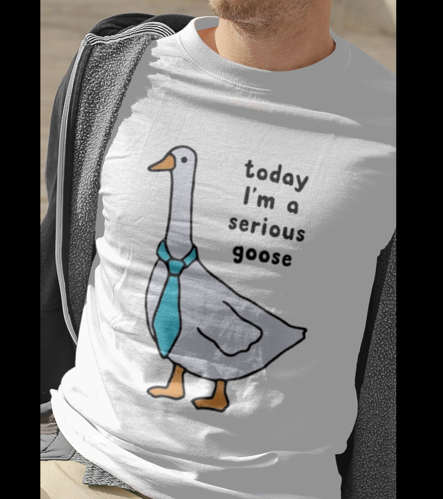 Today I'm A Serious Goose With A Tie T-Shirt