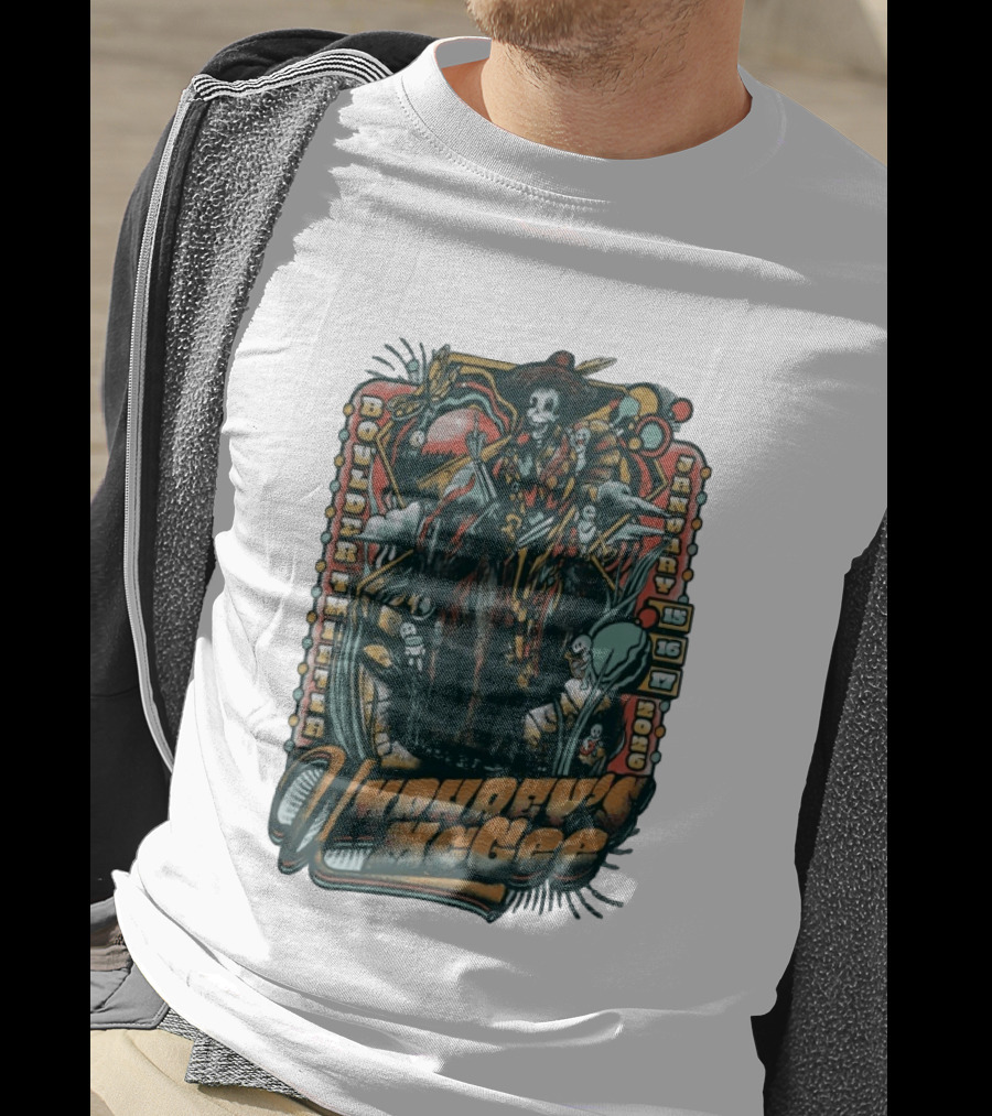 Umphrey's McGee Boulder Theater January 15 16 17 2026 Skeleton T-Shirt