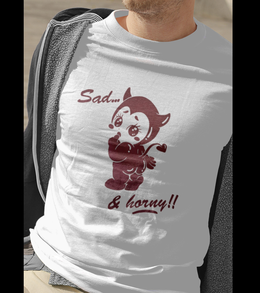 Sad And Horny Red Devil T-Shirt