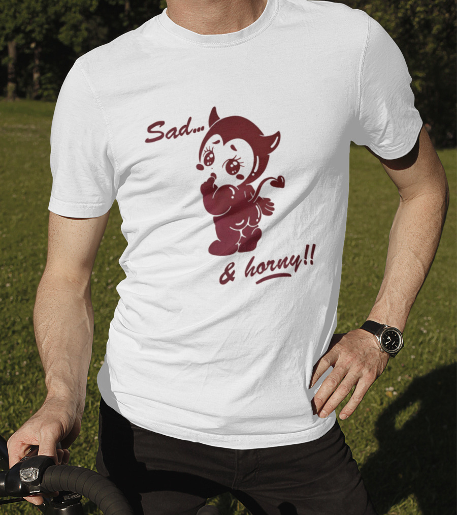 Sad And Horny Red Devil T-Shirt