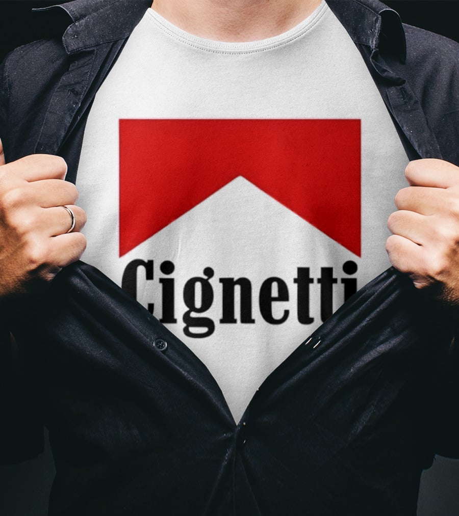 Indiana Hoosiers Curt Cignetti Marlboro Red Chevron T-Shirt