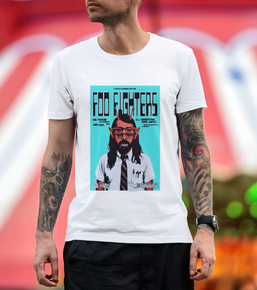 A Special Evening With Foo Fighters Jan 14th 2026 Kia Forum Los Angeles Benefitting Hope United T-Shirt