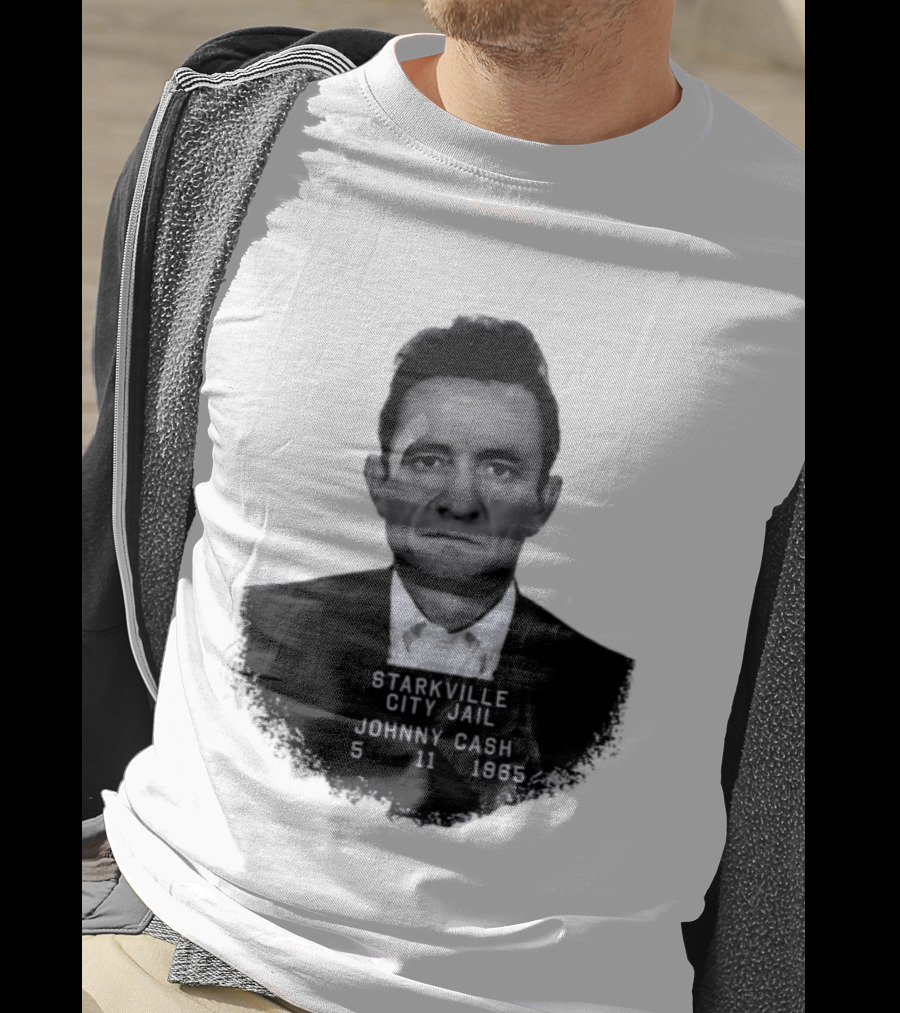 Johnny Cash Starkville City Jail 5 11 1965 T-Shirt