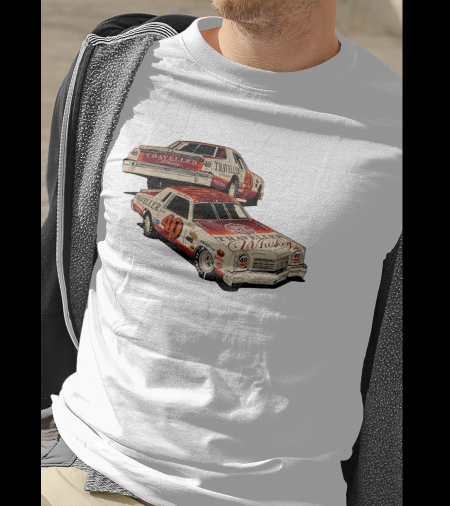 Justin Allgaier No 40 1978 Traveller Whiskey Die Cast Racing Car T-Shirt