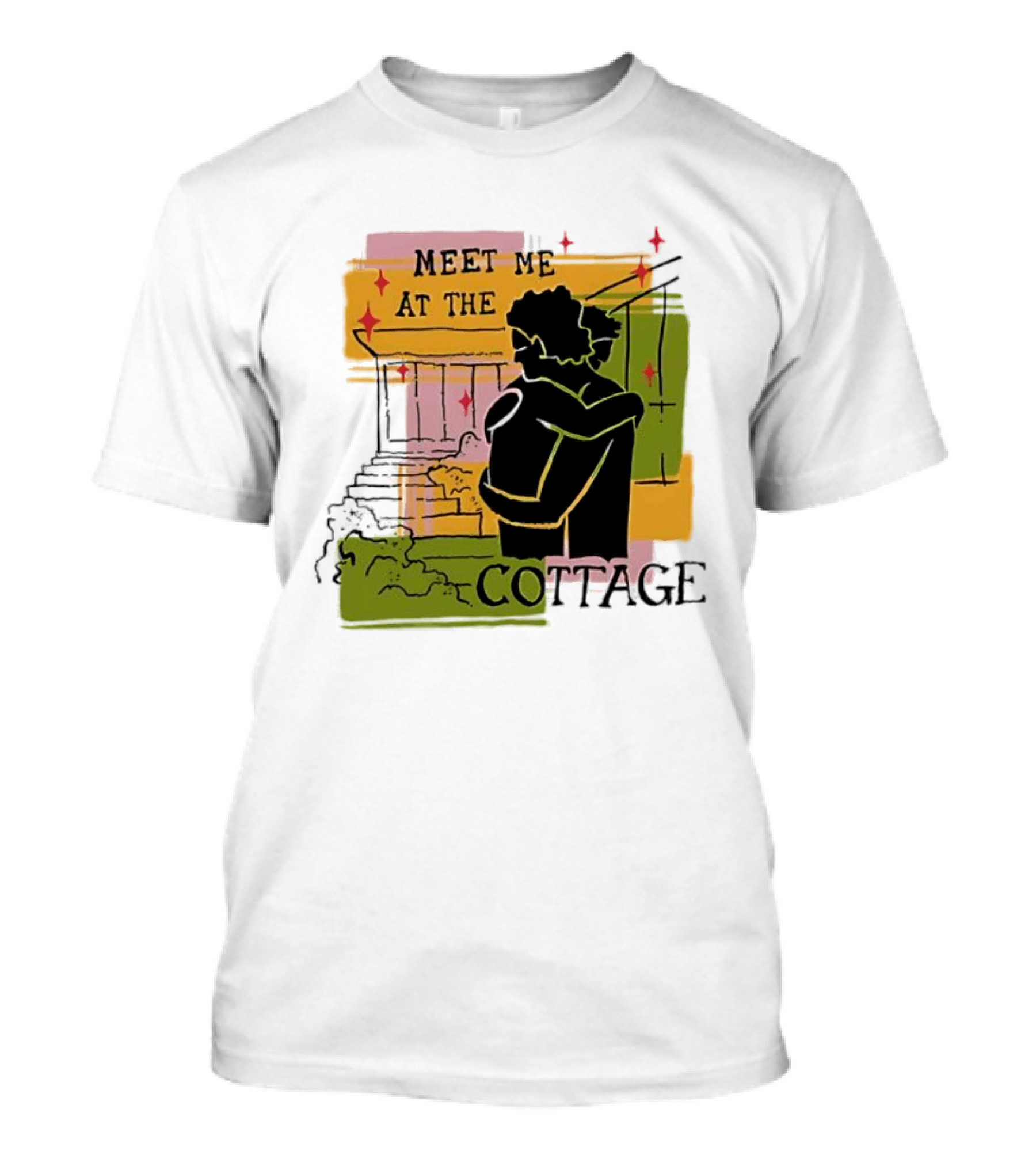 Meet Me At The Cottage Embrace By The Porch Steps T-Shirt