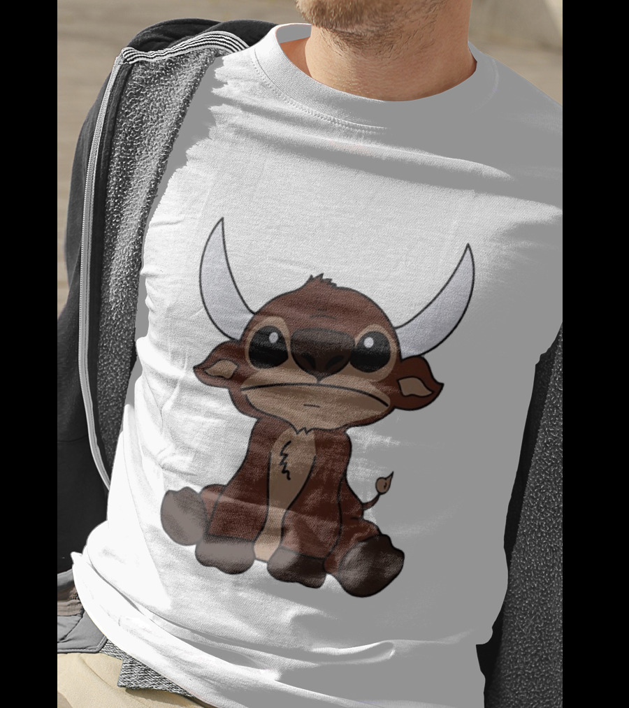 Minotaur Buffalo Bills Cute Cartoon Minotaur Character With Big Horns T-Shirt