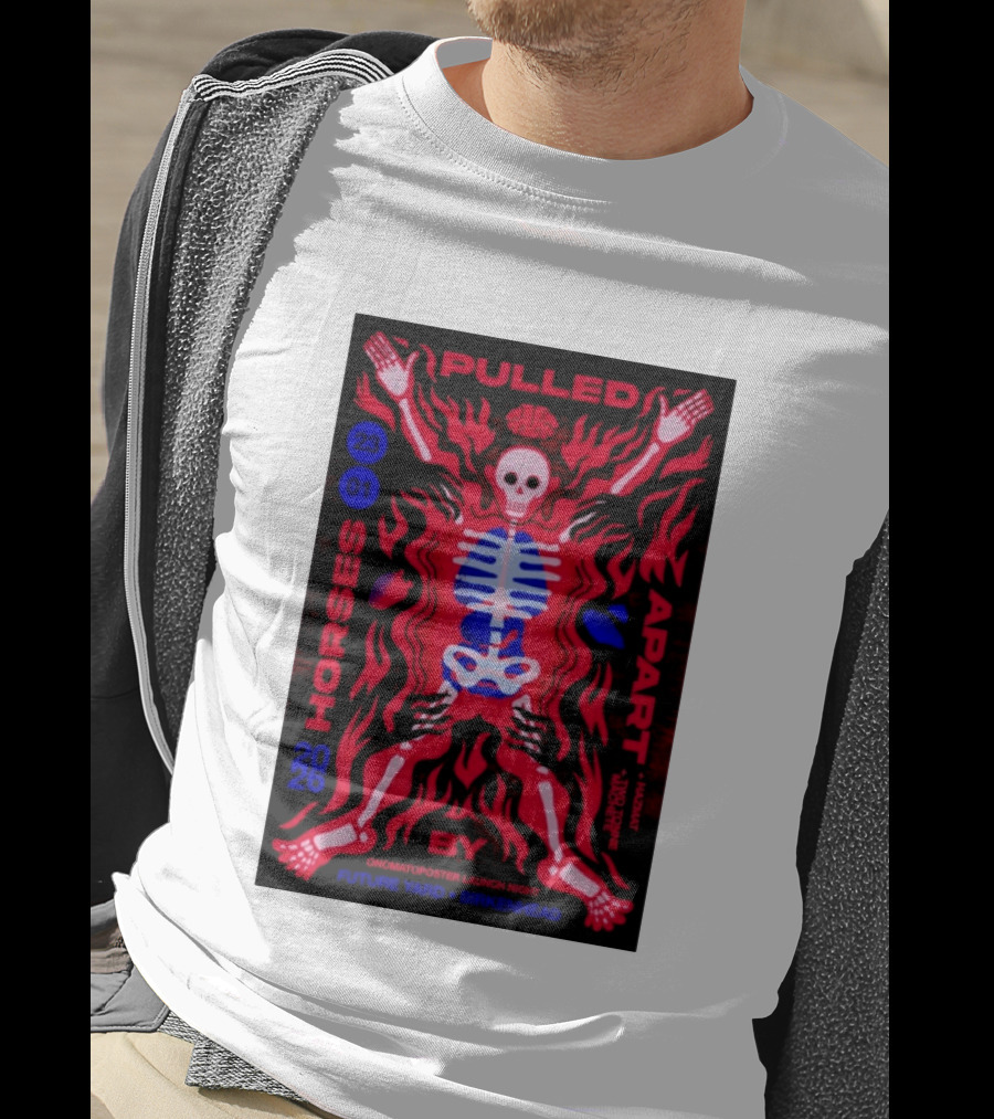 Pulled Apart By Horses January 23 2026 Future Yard Birkenhead Onomatopoeia Launch Night T-Shirt