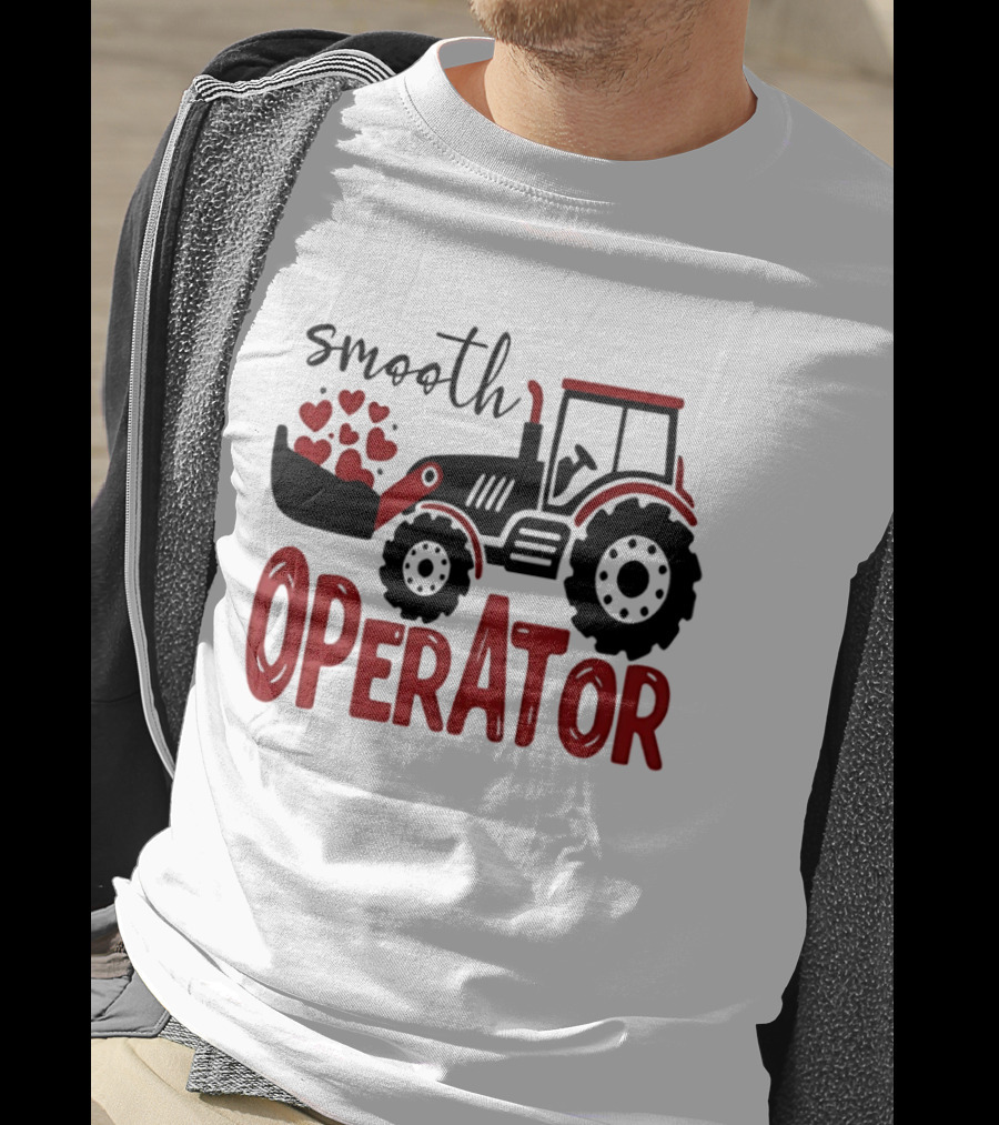 Smooth Operator Toddler Tractor Hearts T-Shirt