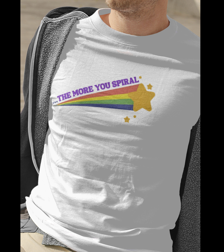 The More You Spiral Star Rainbow T-Shirt