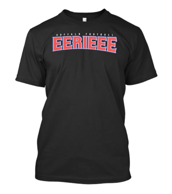 Buffalo Football Eerieee Bold Red T-Shirt