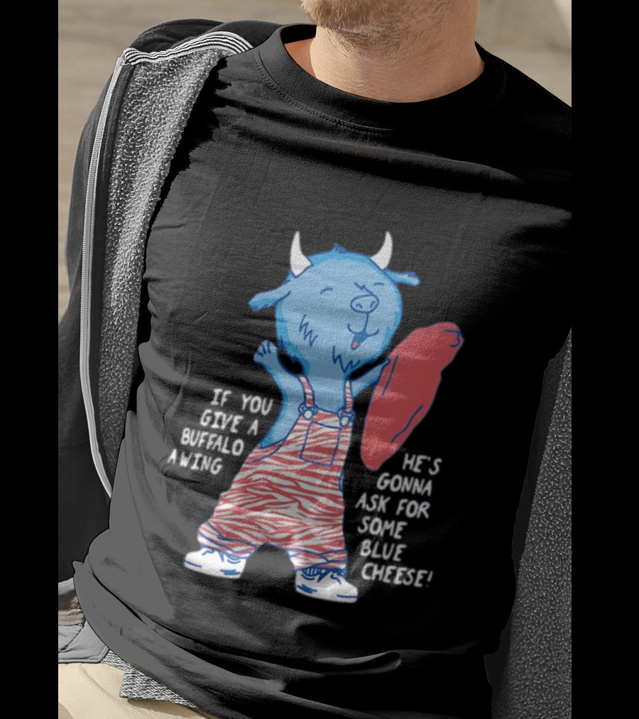 Buffalo Bills Blue Cheese Buffalo Wing Retro Peppermintźć T-Shirt