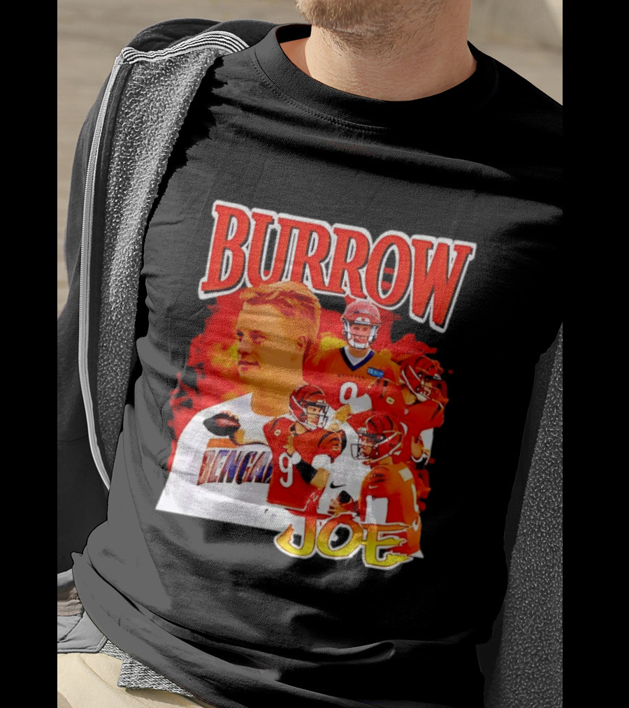 Burrow Joe 9 Cincinnati Bengals Football Star Blazing T-Shirt