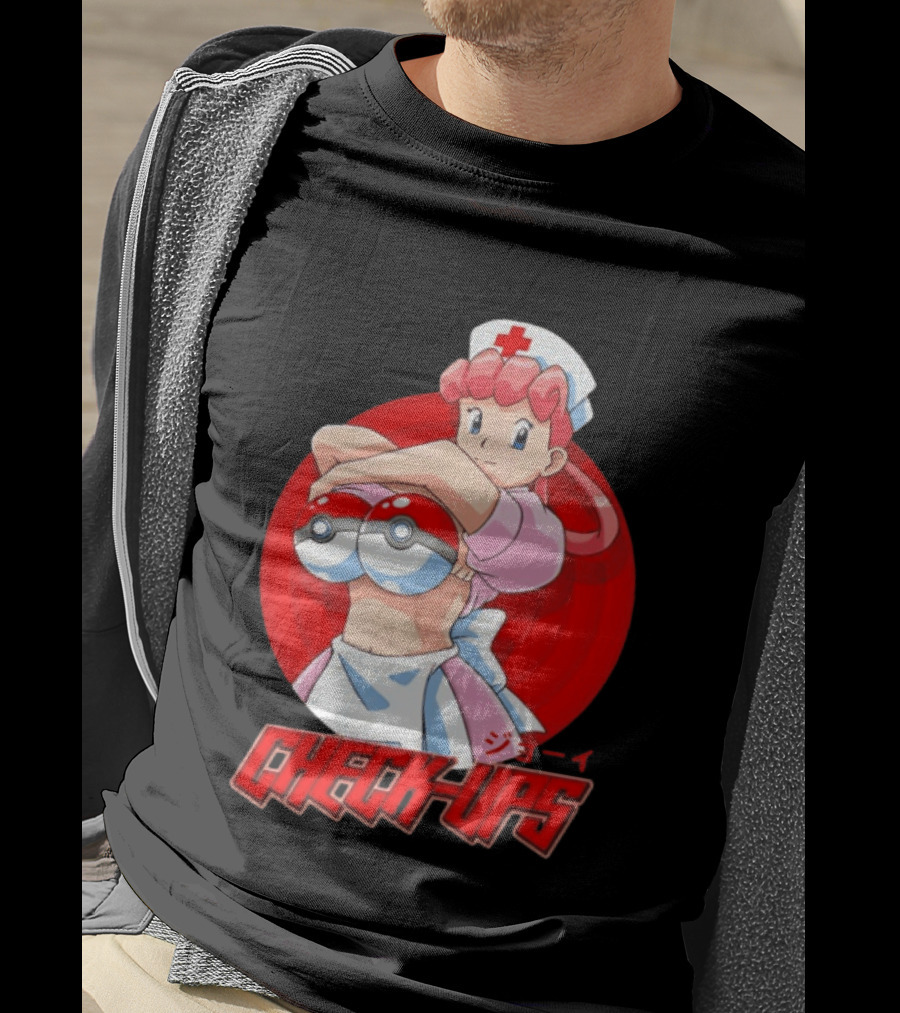 Check Ups Nurse Joy Pokeball Nurse T-Shirt