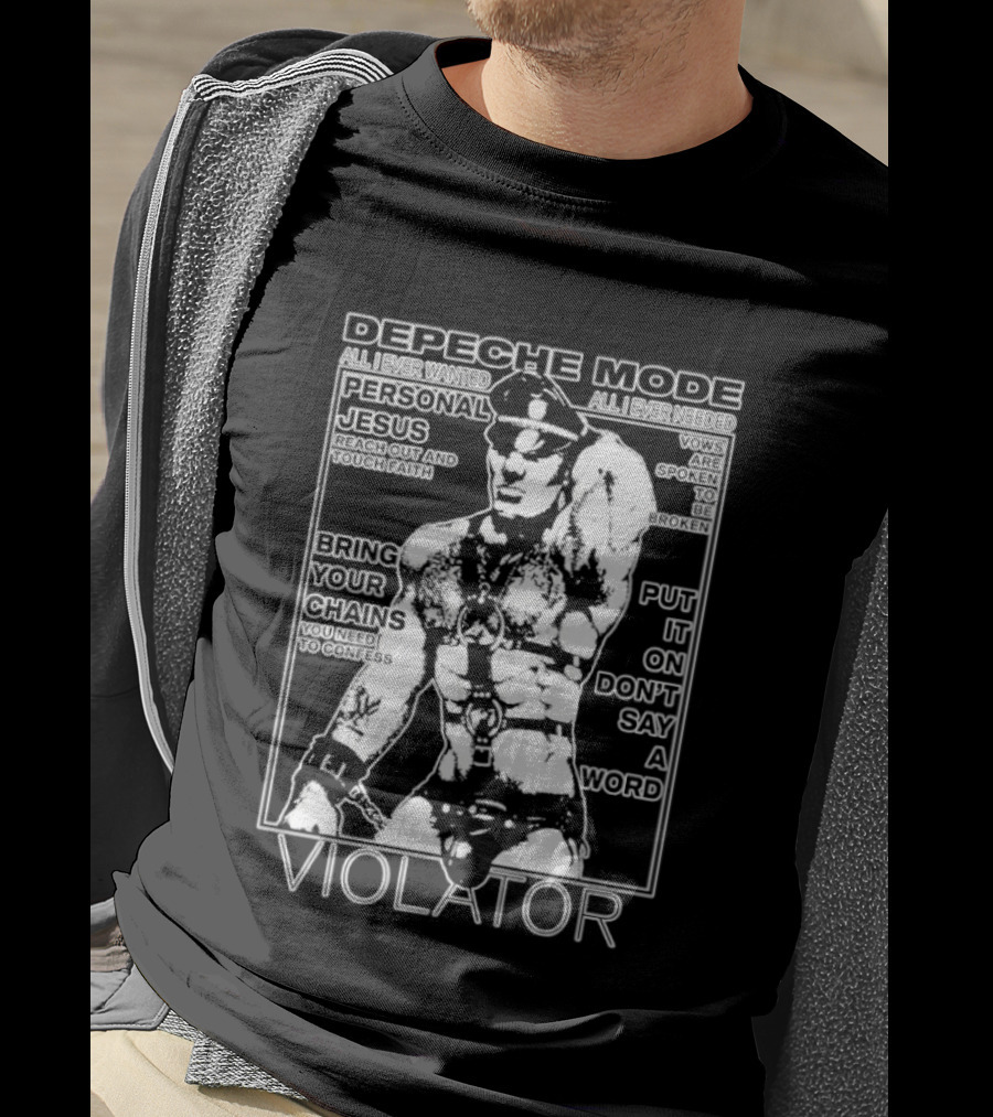 Depeche Mode Violator Personal Jesus Bring Your Chains Put It On Don't Say A Word T-Shirt