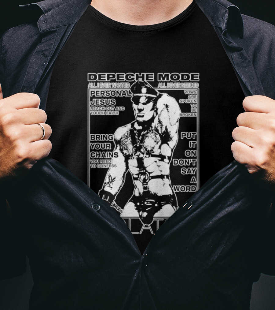 Depeche Mode Violator Personal Jesus Bring Your Chains Put It On Don't Say A Word T-Shirt