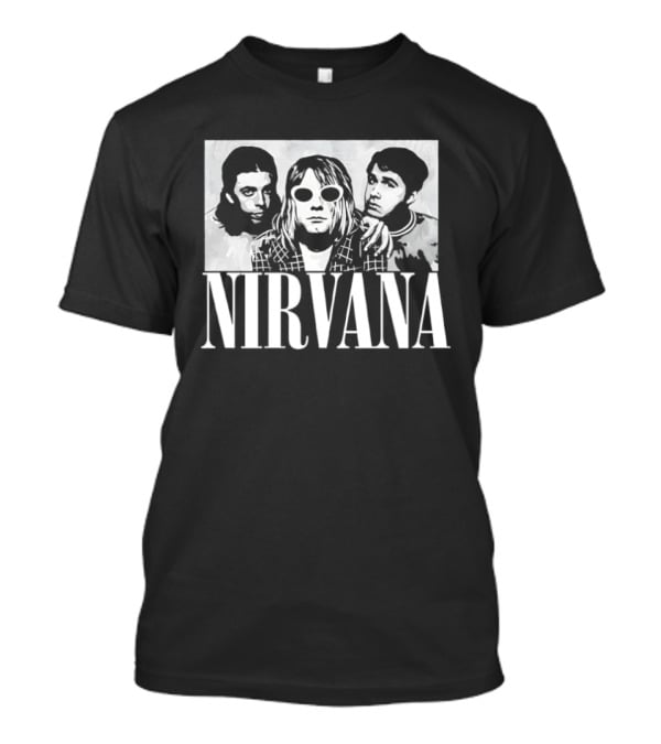 Krist Novoselic Kurt Cobain Pat Smear Nirvana Nevermind Album T-Shirt