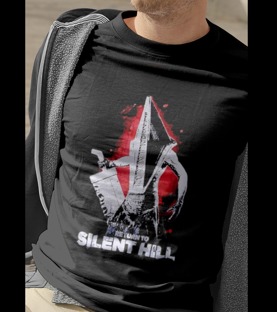 Return To Silent Hill Pyramid Head Iconic Horror T-Shirt