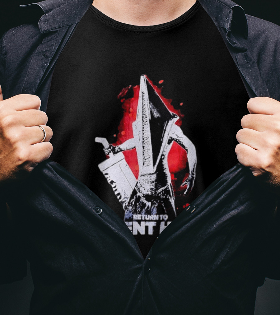 Return To Silent Hill Pyramid Head Iconic Horror T-Shirt