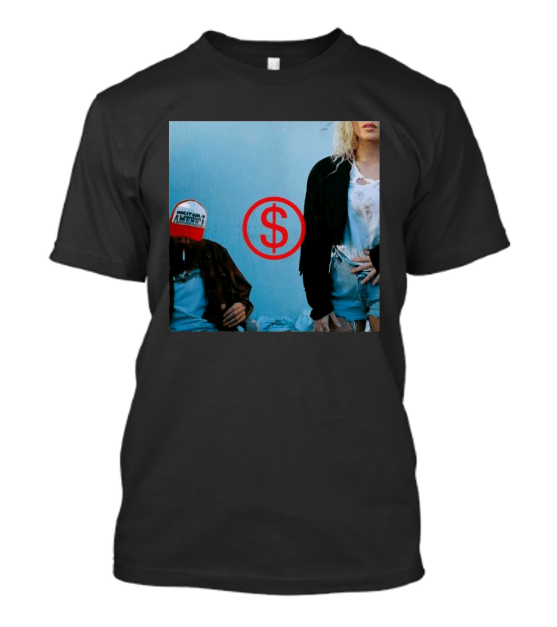 Slayyyter Worst Girl In America Vinyl CD Album Cover Red Dollar T-Shirt