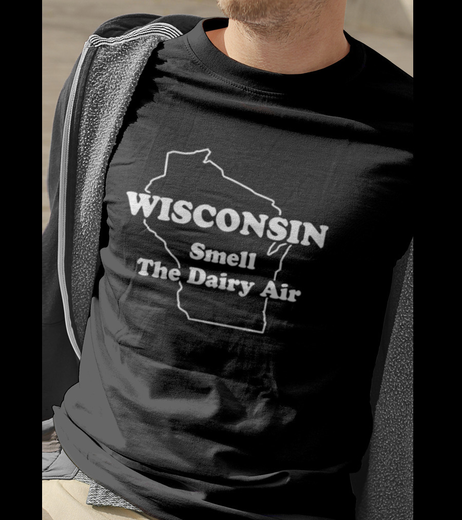 The Wire Herc Wisconsin Smell The Dairy Air Map T-Shirt