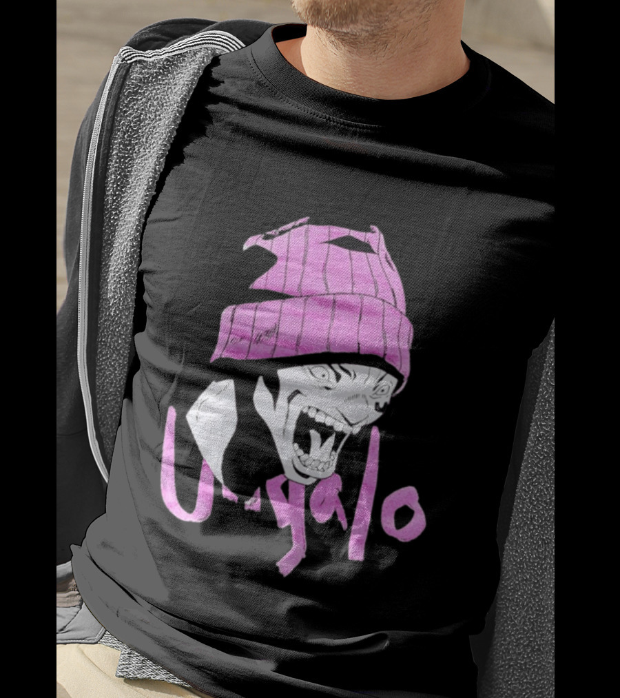 Ungalo JoJo's Bizarre Adventure Stone Ocean Pink Hat Manga T-Shirt