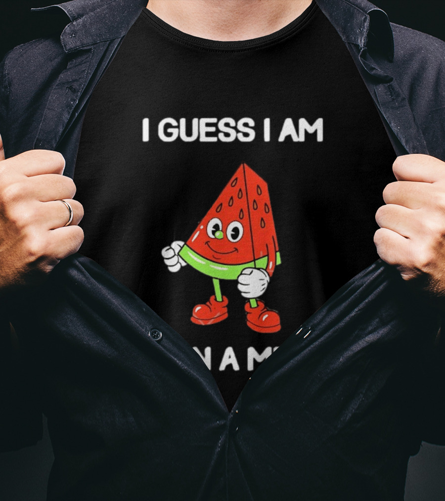 I Guess I Am One In A Melon Watermelon Cartoon T-Shirt