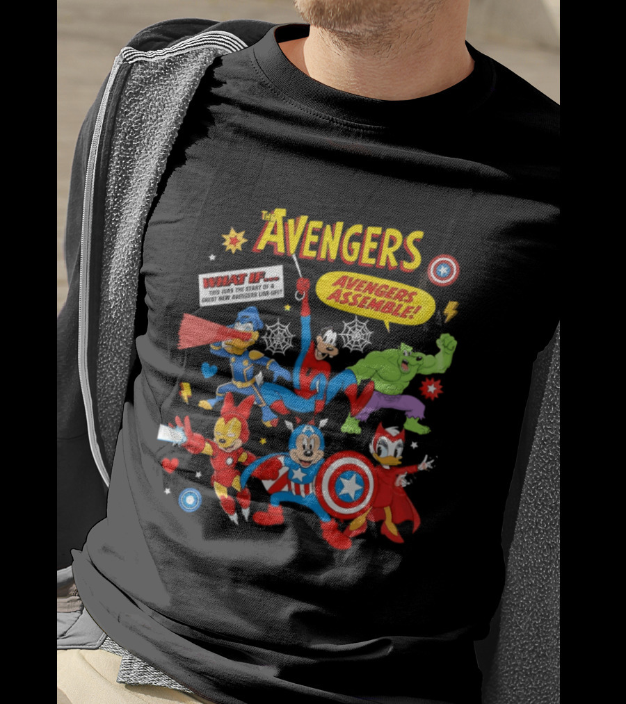 Marvel Avengers Assemble Mickey And Friends Comic Book Superheroes What If T-Shirt