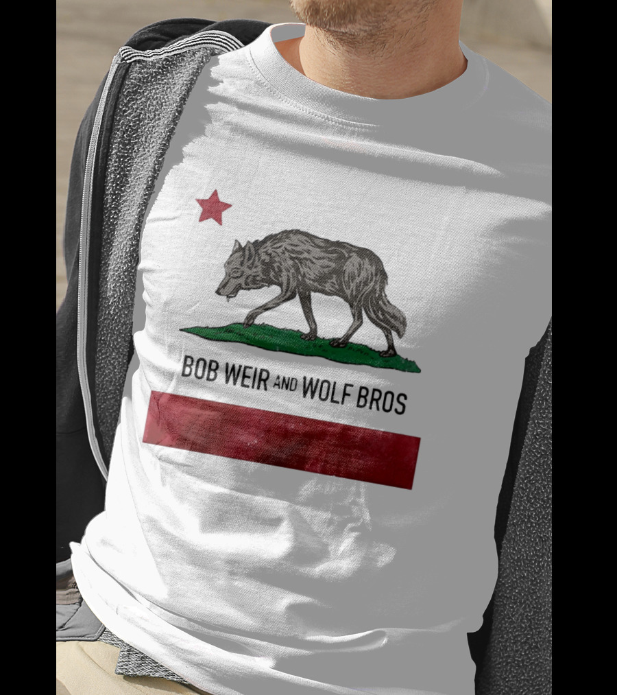 Bob Weir And Wolf Bros California Republic Wolf Star T-Shirt