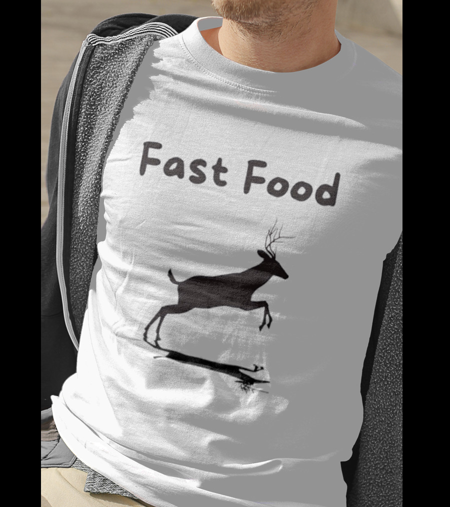 Fast Food Deer Humor For Outdoor Hunting Enthusiasts T-Shirt