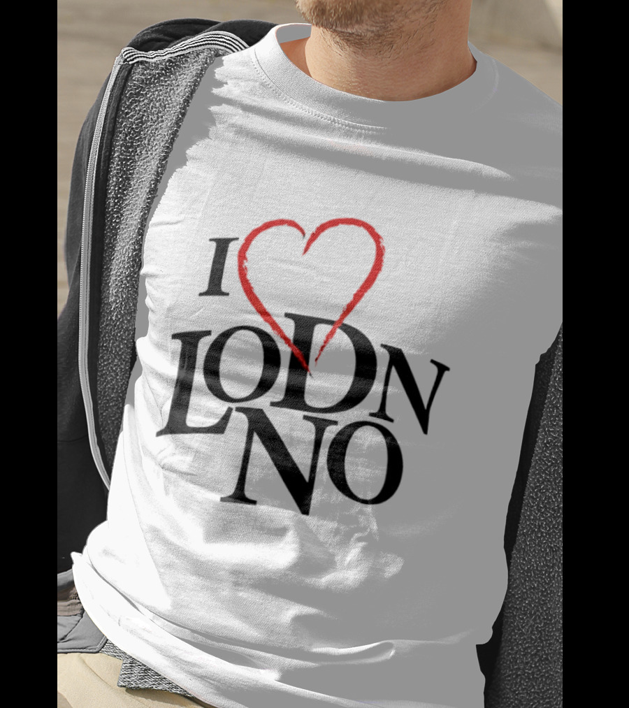Unique I Love Lodon Style Text With Heart T-Shirt