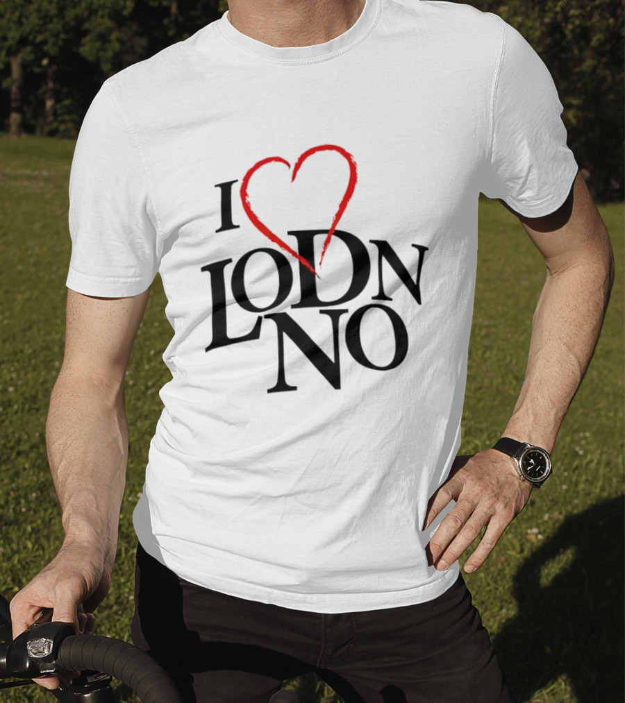 Unique I Love Lodon Style Text With Heart T-Shirt